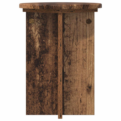 Plant Stand 2 pcs Old Wood Ø29.5 x 40 cm Engineered Wood