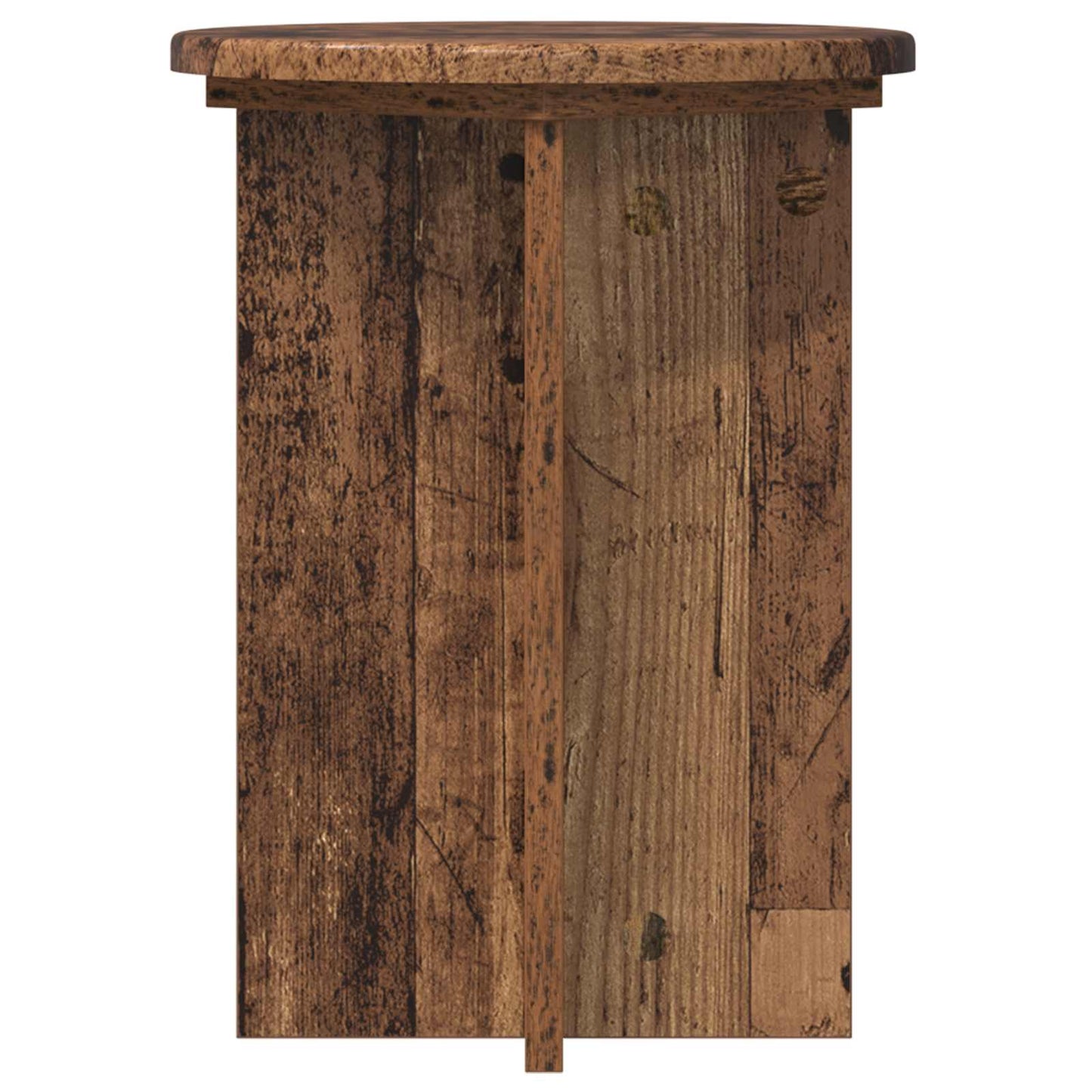 Plant Stand 2 pcs Old Wood Ø29.5 x 40 cm Engineered Wood