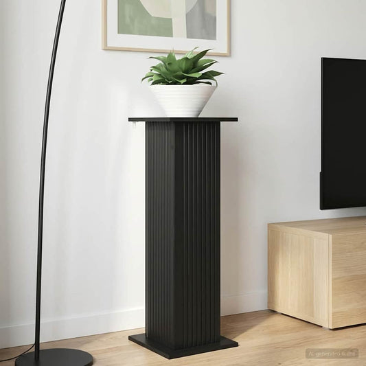 Plant Stand Black 30.5 x 30 x 100.5 cm Engineered Wood