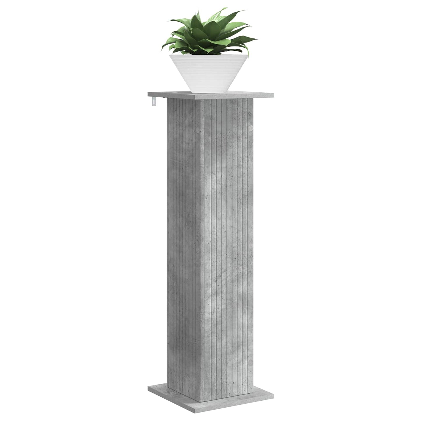 Plant Stand 2 pcs Concrete Grey 30.5 x 30 x 100.5 cm