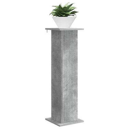 Plant Stand 2 pcs Concrete Grey 30.5 x 30 x 100.5 cm