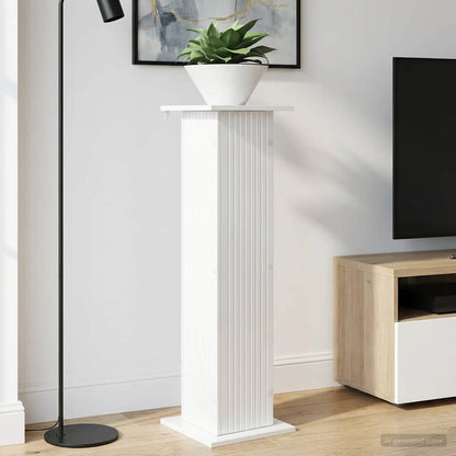Plant Stand High Gloss White 30.5 x 30 x 100.5 cm