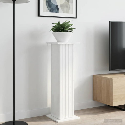 Plant Stand 2 pcs High Gloss White 30.5 x 30 x 100.5 cm