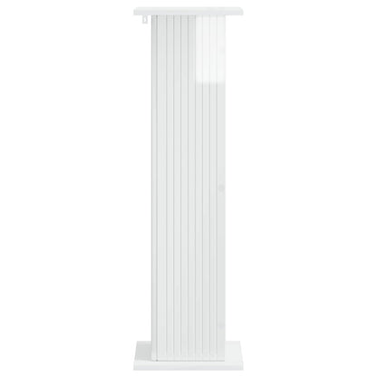 Plant Stand 2 pcs High Gloss White 30.5 x 30 x 100.5 cm