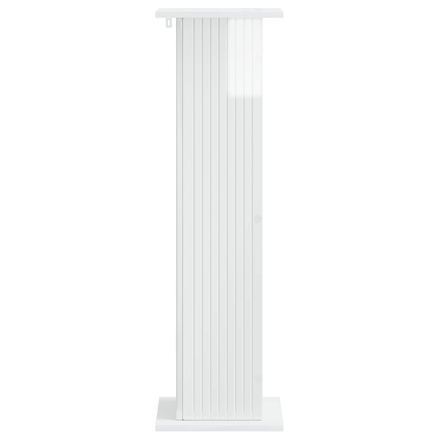 Plant Stand 2 pcs High Gloss White 30.5 x 30 x 100.5 cm