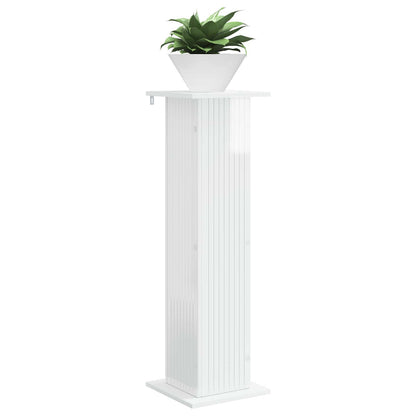 Plant Stand 2 pcs High Gloss White 30.5 x 30 x 100.5 cm