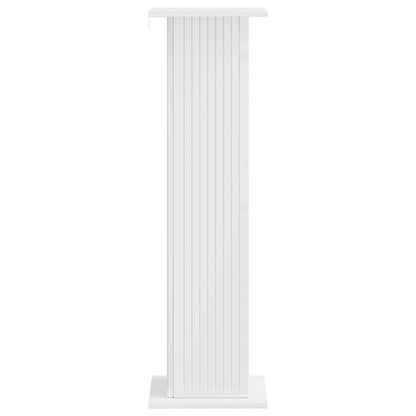 Plant Stand 2 pcs High Gloss White 30.5 x 30 x 100.5 cm