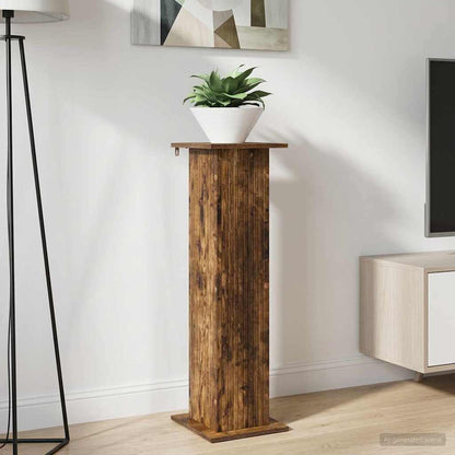 Plant Stand Smoked Oak 30.5 x 30 x 100.5 cm Engineered Wood