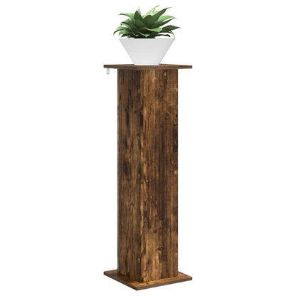 Plant Stand Smoked Oak 30.5 x 30 x 100.5 cm Engineered Wood