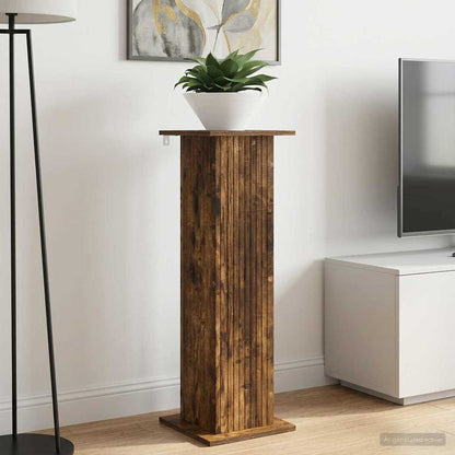 Plant Stand 2 pcs Smoked Oak 30.5 x 30 x 100.5 cm