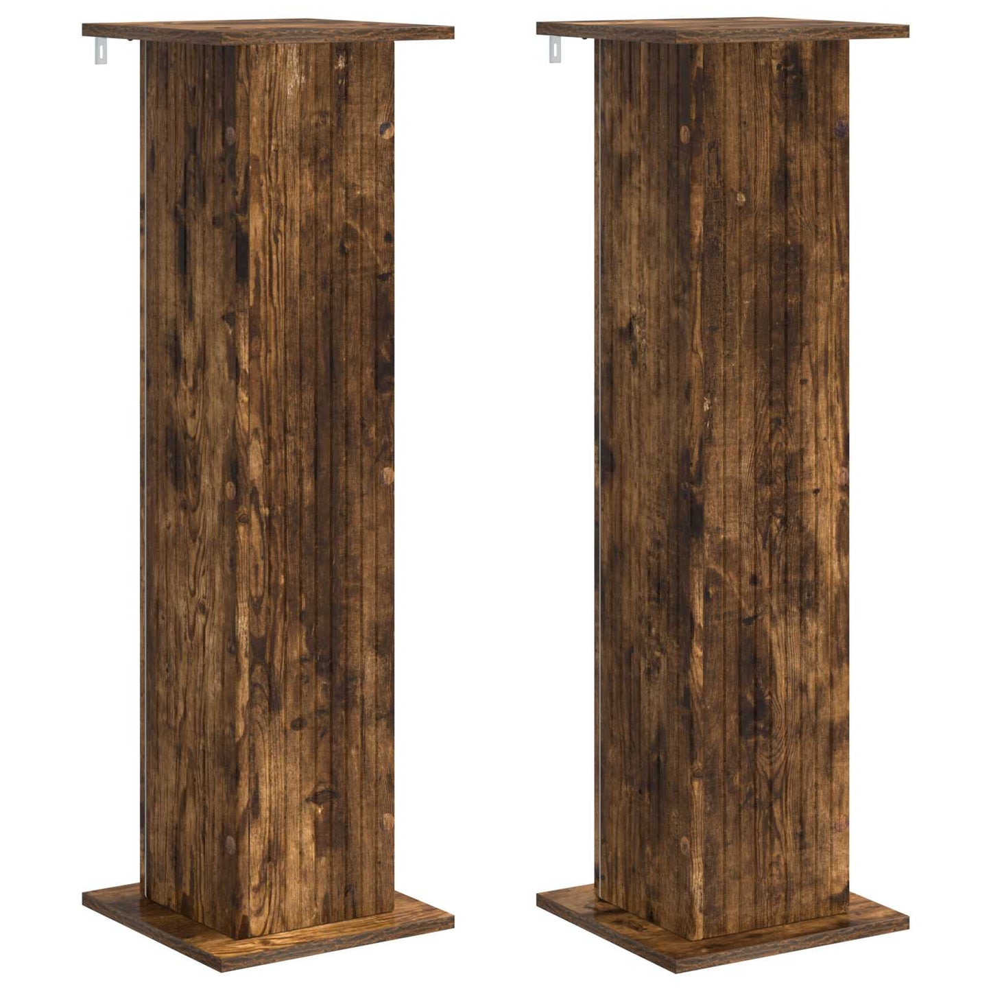 Plant Stand 2 pcs Smoked Oak 30.5 x 30 x 100.5 cm