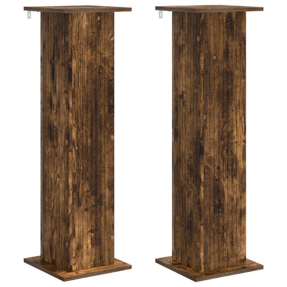 Plant Stand 2 pcs Smoked Oak 30.5 x 30 x 100.5 cm