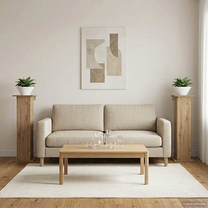 Plant Stand 2 pcs Artisan Oak 30.5 x 30 x 100.5 cm