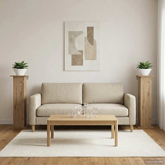 Plant Stand 2 pcs Artisan Oak 30.5 x 30 x 100.5 cm