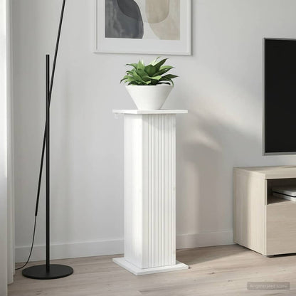 Plant Stand White 30.5 x 30 x 80.5 cm Engineered Wood