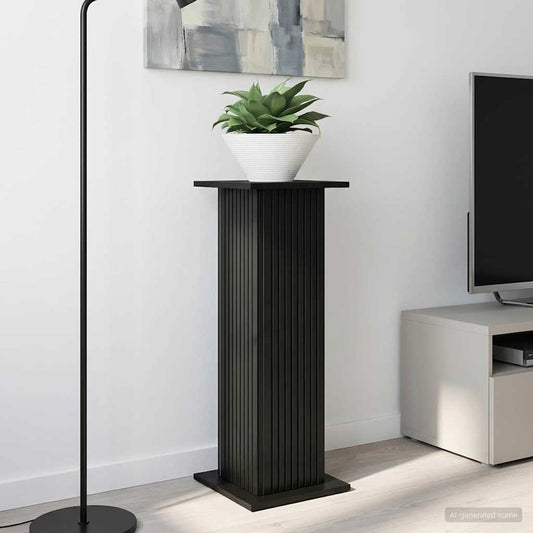 Plant Stand Black 30.5 x 30 x 80.5 cm Engineered Wood