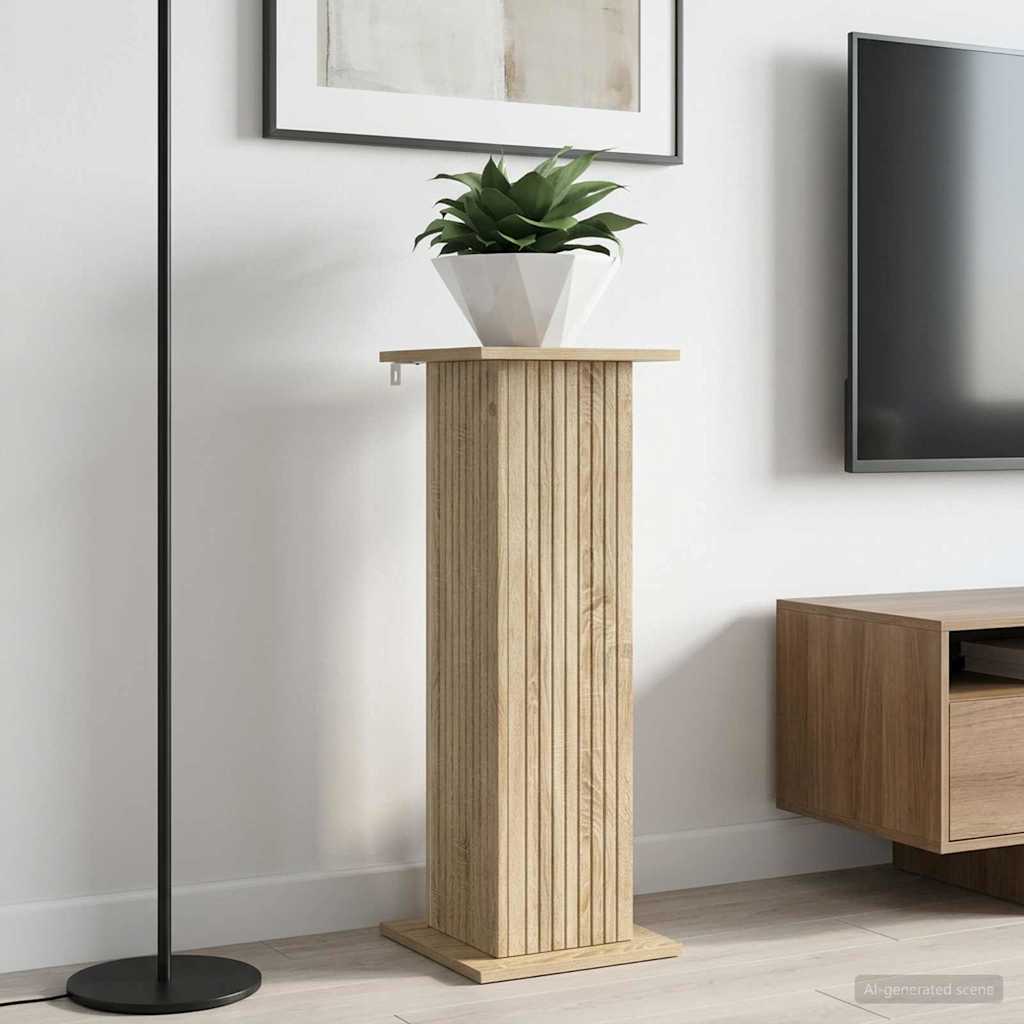 Plant Stand Sonoma Oak 30.5 x 30 x 80.5 cm Engineered Wood