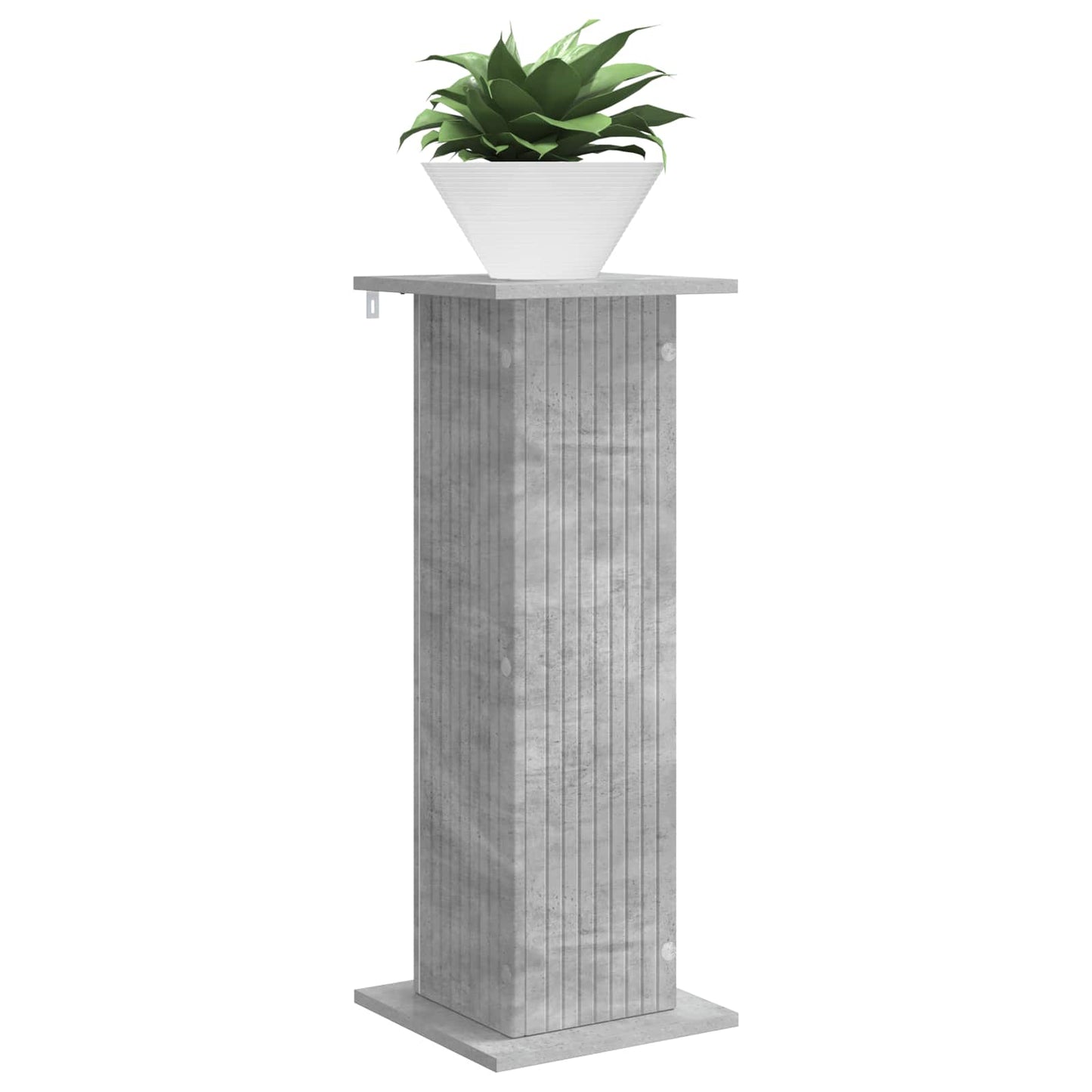 Plant Stand 2 pcs Concrete Grey 30.5 x 30 x 80.5 cm