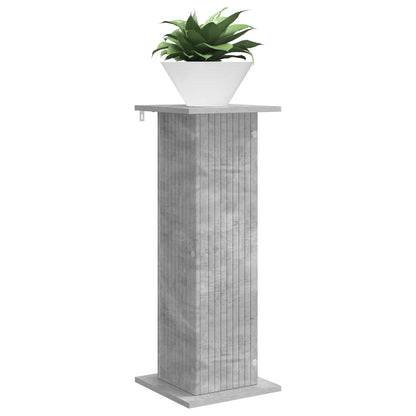 Plant Stand 2 pcs Concrete Grey 30.5 x 30 x 80.5 cm