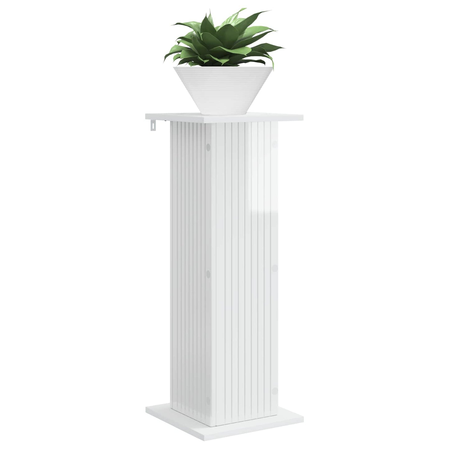 Plant Stand High Gloss White 30.5 x 30 x 80.5 cm