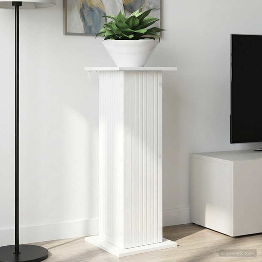Plant Stand 2 pcs High Gloss White 30.5 x 30 x 80.5 cm