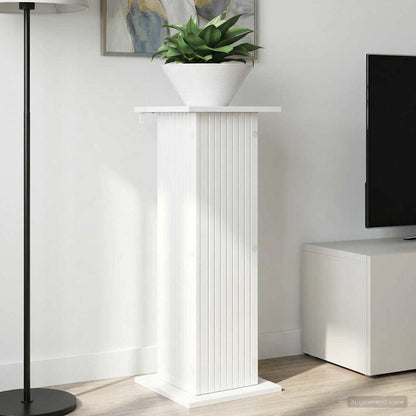 Plant Stand 2 pcs High Gloss White 30.5 x 30 x 80.5 cm
