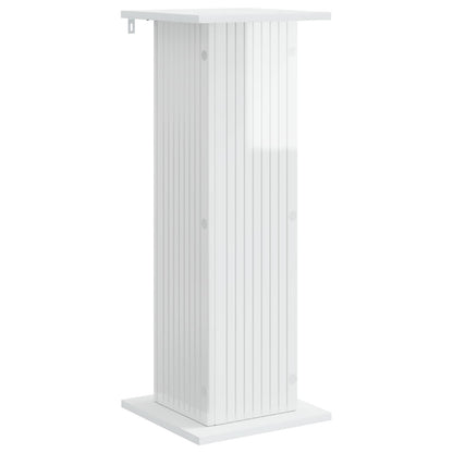 Plant Stand 2 pcs High Gloss White 30.5 x 30 x 80.5 cm