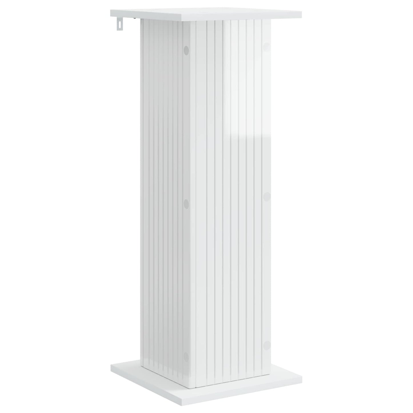 Plant Stand 2 pcs High Gloss White 30.5 x 30 x 80.5 cm