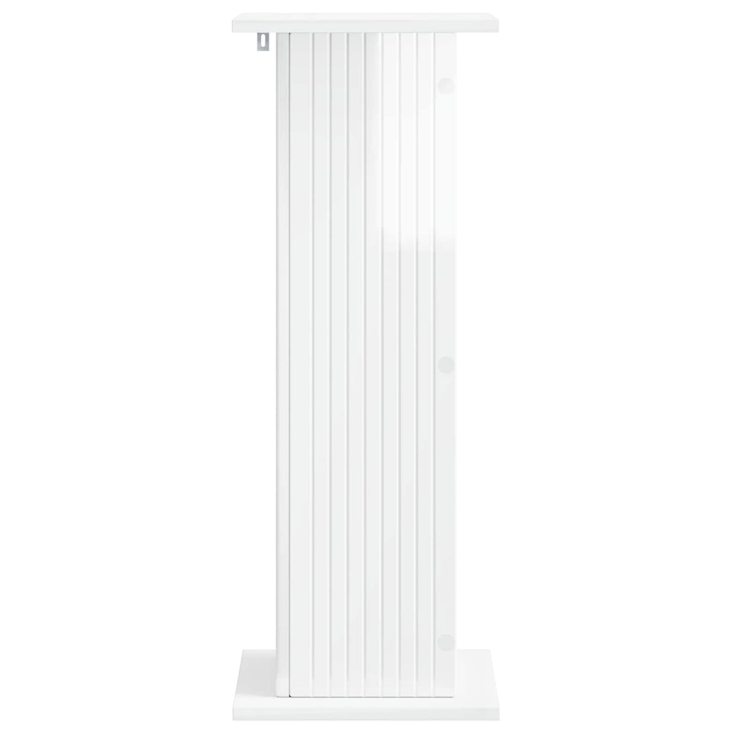 Plant Stand 2 pcs High Gloss White 30.5 x 30 x 80.5 cm