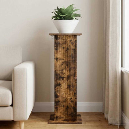 Plant Stand Smoked Oak 30.5 x 30 x 80.5 cm Engineered Wood