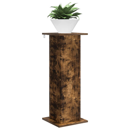 Plant Stand Smoked Oak 30.5 x 30 x 80.5 cm Engineered Wood