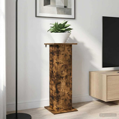 Plant Stand 2 pcs Smoked Oak 30.5 x 30 x 80.5 cm