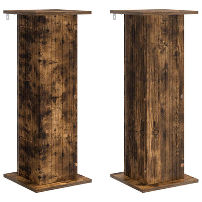 Plant Stand 2 pcs Smoked Oak 30.5 x 30 x 80.5 cm