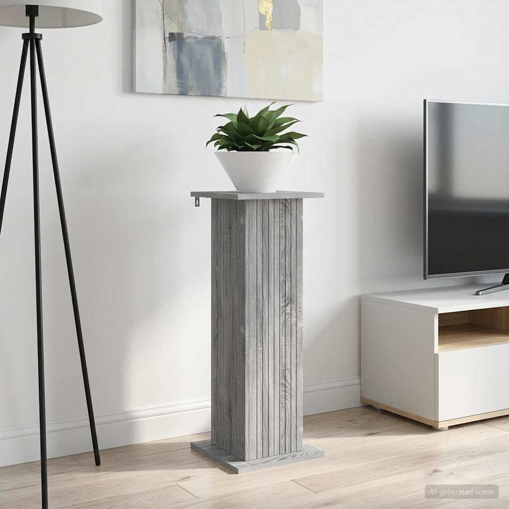 Plant Stand 2 pcs Grey Sonoma 30.5 x 30 x 80.5 cm
