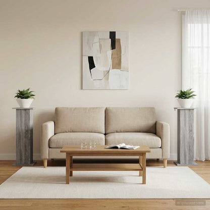 Plant Stand 2 pcs Grey Sonoma 30.5 x 30 x 80.5 cm