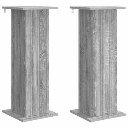 Plant Stand 2 pcs Grey Sonoma 30.5 x 30 x 80.5 cm