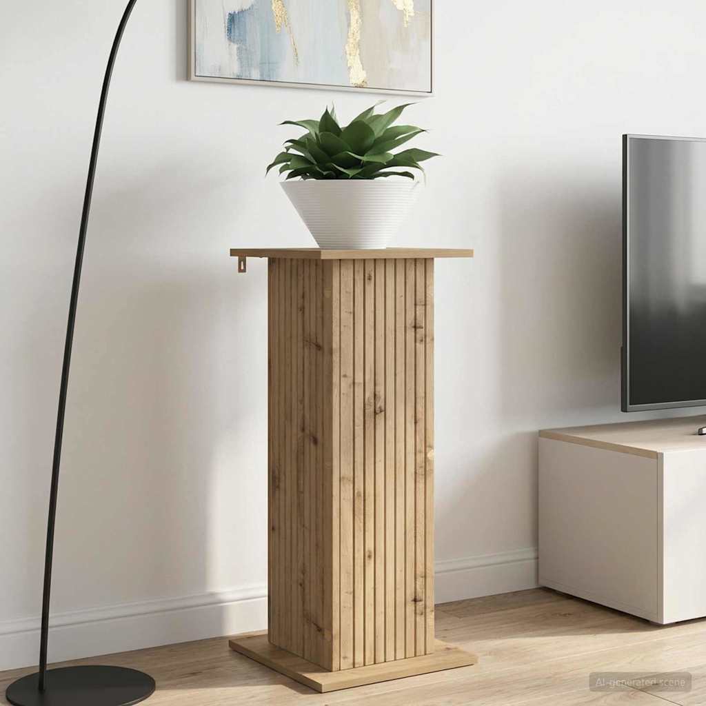 Plant Stand Artisan Oak 30.5 x 30 x 80.5 cm Engineered Wood