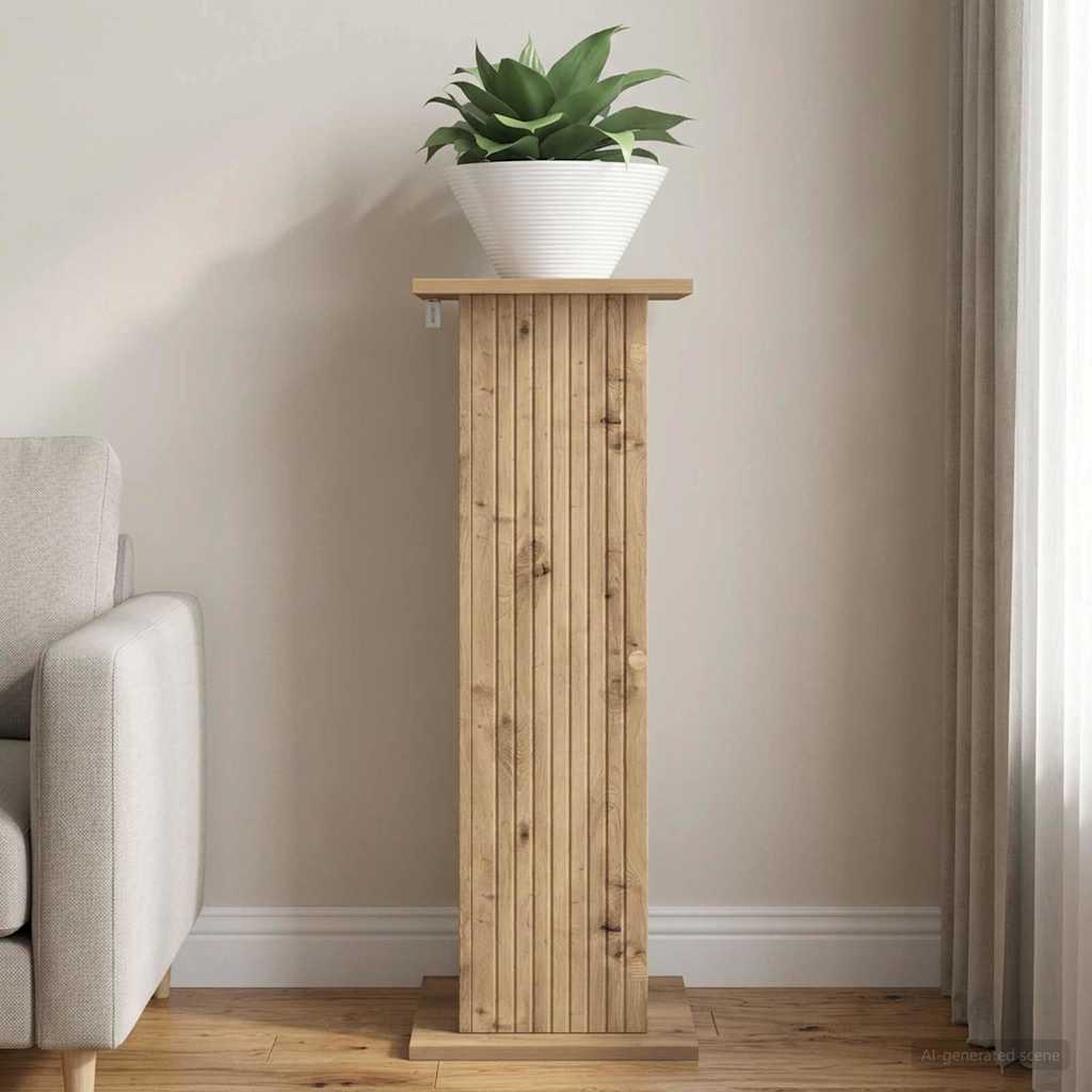 Plant Stand Artisan Oak 30.5 x 30 x 80.5 cm Engineered Wood