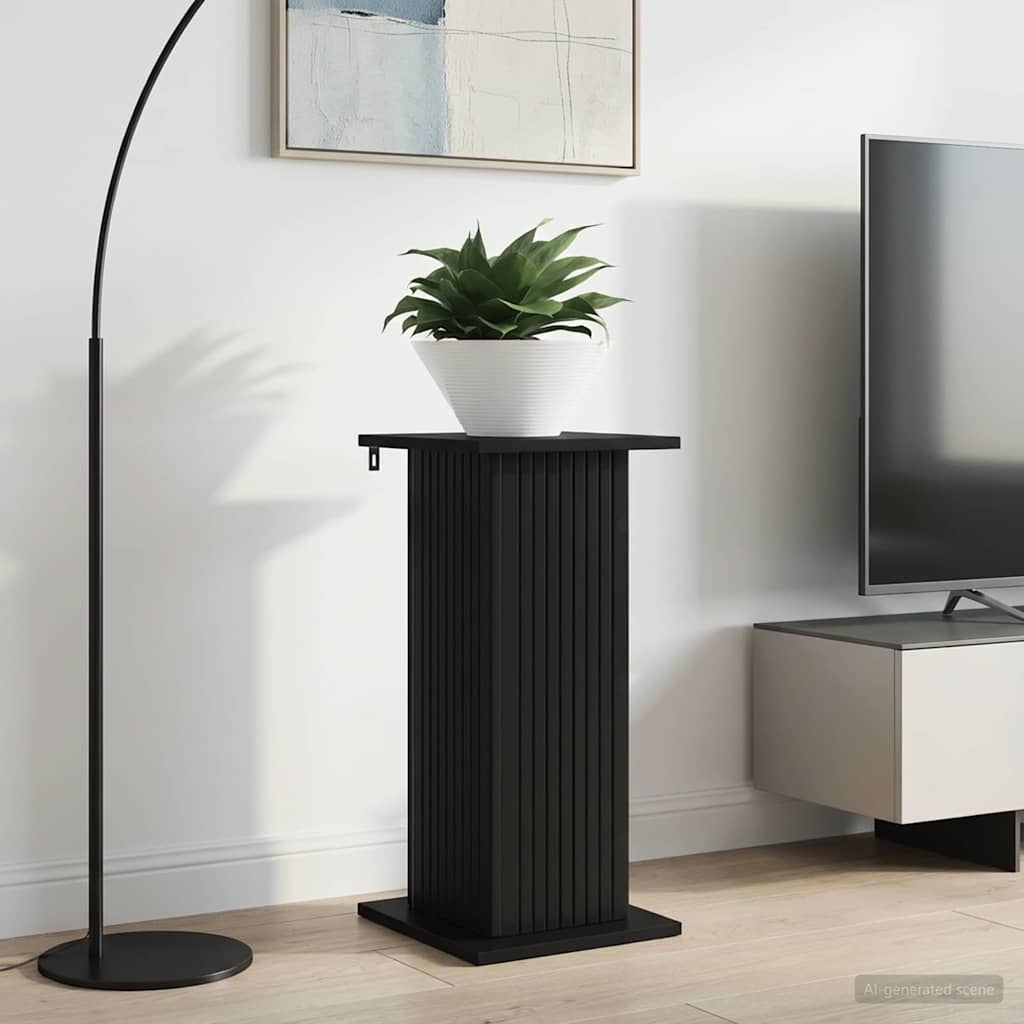 Plant Stand Black 30.5 x 30 x 60.5 cm Engineered Wood
