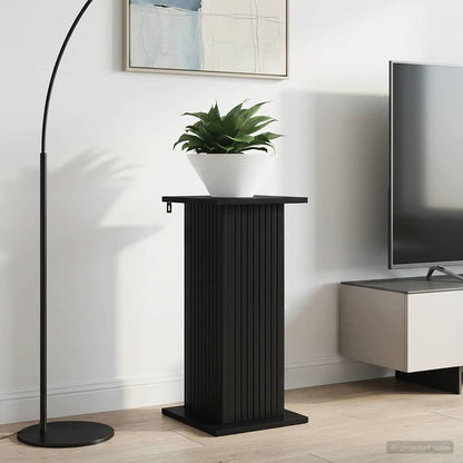 Plant Stand Black 30.5 x 30 x 60.5 cm Engineered Wood