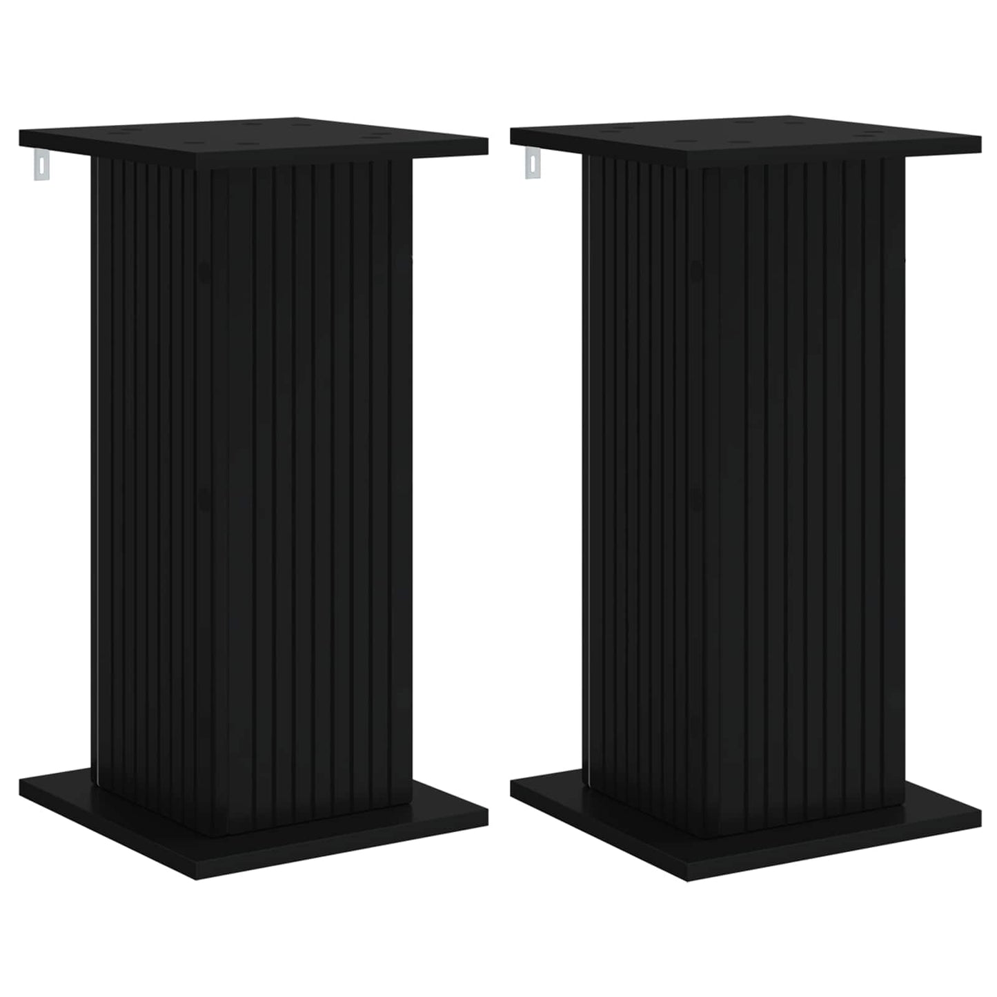 Plant Stand 2 pcs Black 30.5 x 30 x 60.5 cm Engineered Wood