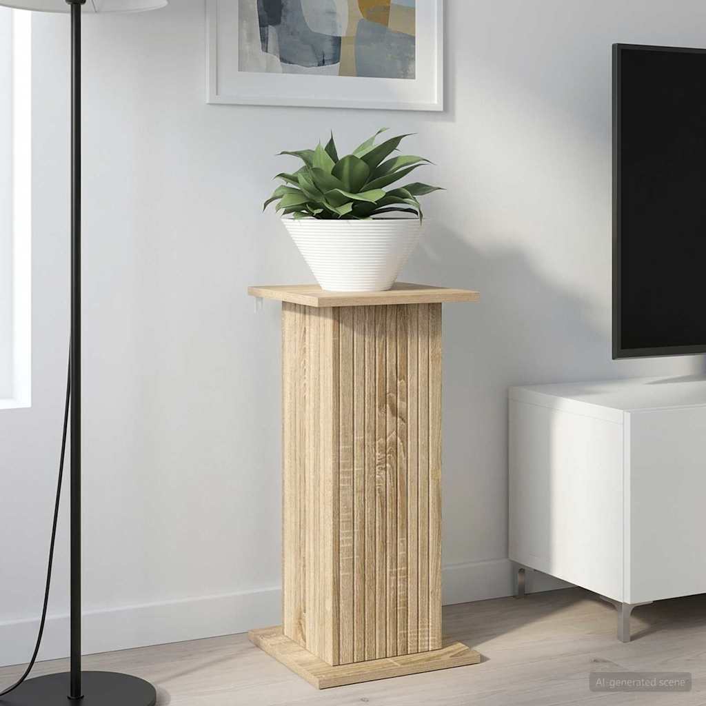 Plant Stand Sonoma Oak 30.5 x 30 x 60.5 cm Engineered Wood