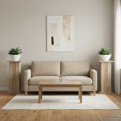Plant Stand 2 pcs Sonoma Oak 30.5 x 30 x 60.5 cm