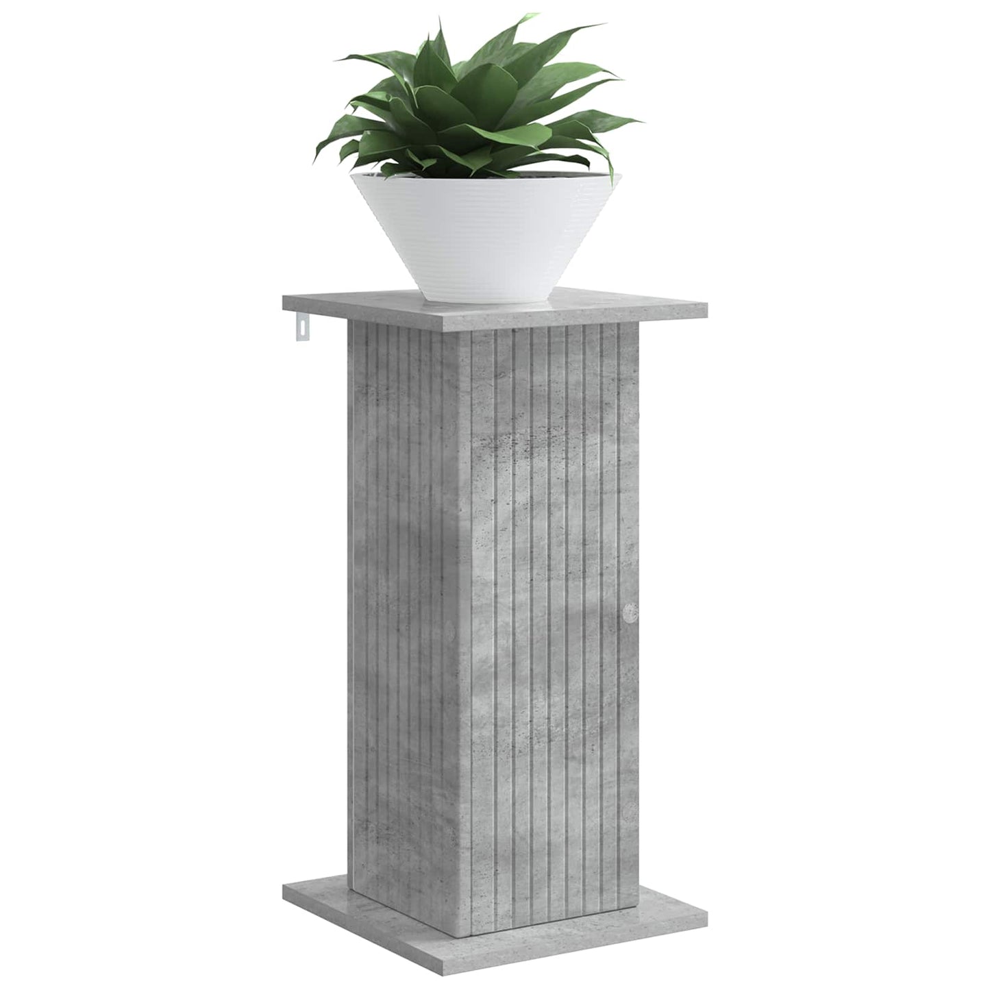 Plant Stand Concrete Grey 30.5 x 30 x 60.5 cm Engineered Wood