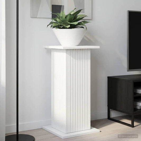 Plant Stand High Gloss White 30.5 x 30 x 60.5 cm