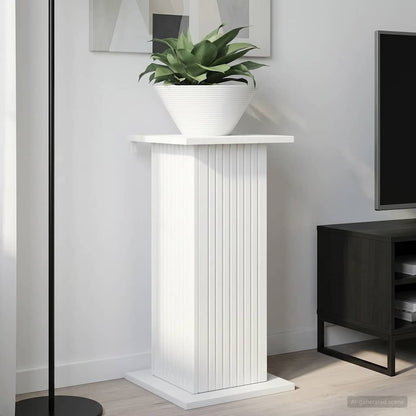 Plant Stand High Gloss White 30.5 x 30 x 60.5 cm