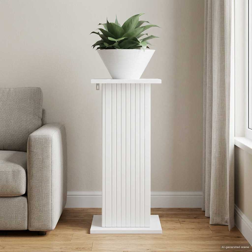 Plant Stand High Gloss White 30.5 x 30 x 60.5 cm