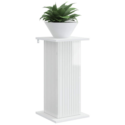 Plant Stand High Gloss White 30.5 x 30 x 60.5 cm