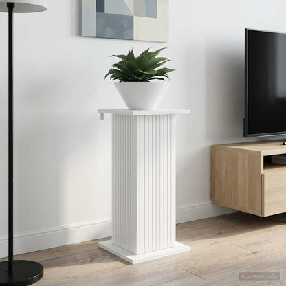 Plant Stand 2 pcs High Gloss White 30.5 x 30 x 60.5 cm