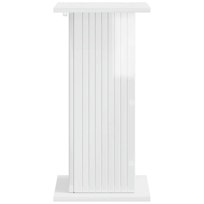 Plant Stand 2 pcs High Gloss White 30.5 x 30 x 60.5 cm